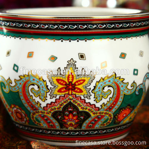 Luxury Fine New Bone China Antique Fish Bowl